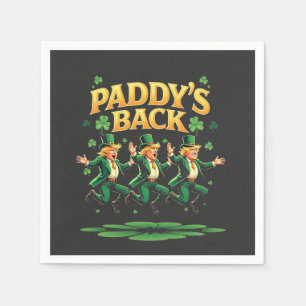 Serviette En Papier La drôle de danse de Trump pour la Saint-Patrick a