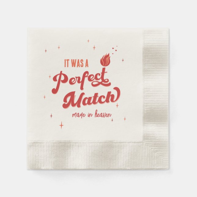 Serviette En Papier La fête de la future mariée de Perfect Match (Devant)