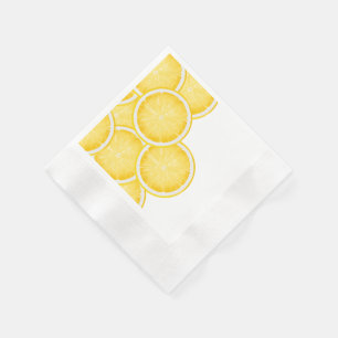Serviette En Papier La fête jaune Lemon Spritz