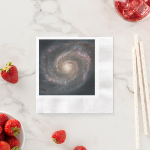 Serviette En Papier La galaxie Whirlpool M51 et son compagnon dans l'e