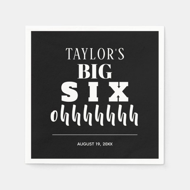 Serviette En Papier La grande fête du 60e anniversaire (Devant)