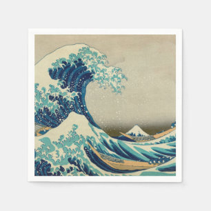 Serviette En Papier La Grande Vague au large de Kanagawa