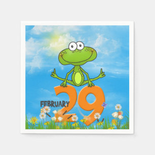 Serviette En Papier La grenouille saute au-dessus de 29 numéros