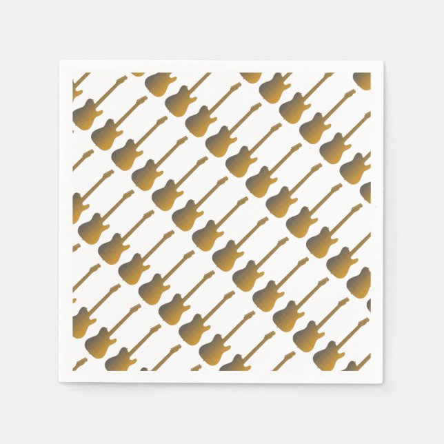Serviette En Papier La guitare (Devant)