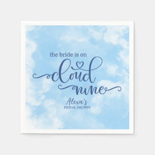 Serviette En Papier La mariée est sur un nuage