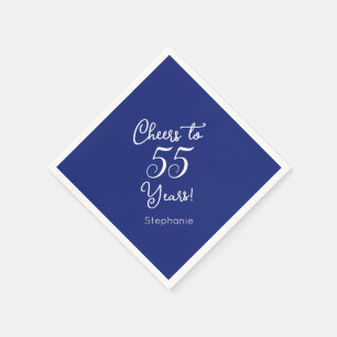 Serviette En Papier La Marine bleue salue à 55 ans 55e anniversaire