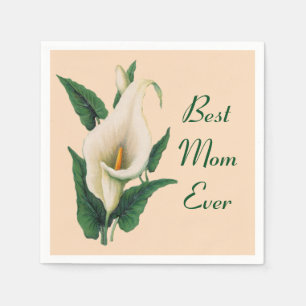Serviette En Papier La meilleure maman de Calla Lilies