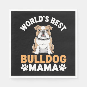 Serviette En Papier La meilleure maman du monde pour le chien de taure