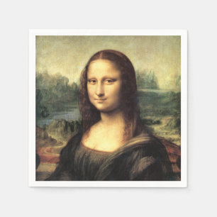 Serviette En Papier La Mona Lisa Leonardo da Vinci