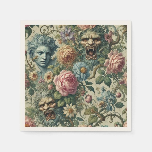Serviette En Papier La Muse de Cerulean - victorienne gothique (Devant)