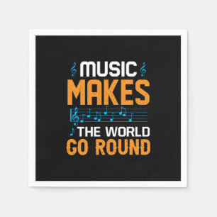 Serviette En Papier La Musique Fait Le Tour Du Monde