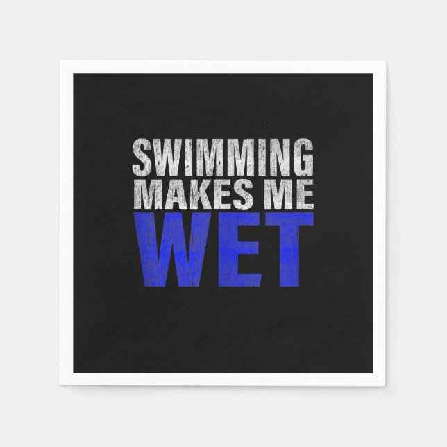 Serviette En Papier La natation me rend Débardeur (Devant)