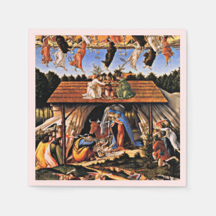 Serviette En Papier La Nativité Mystique, tableau de Botticelli