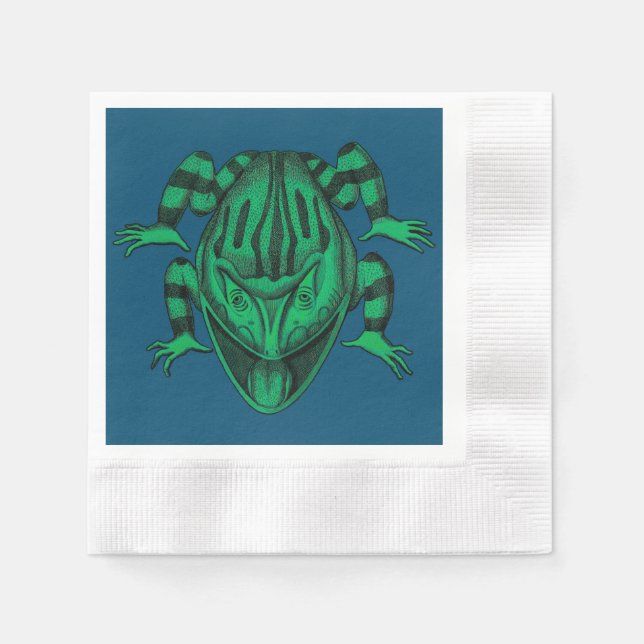 Serviette En Papier La nature des reptiles sauvages Le crapaud (Devant)