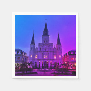 Serviette En Papier La Nouvelle-Orléans, La Cathédrale Basilique, Jack