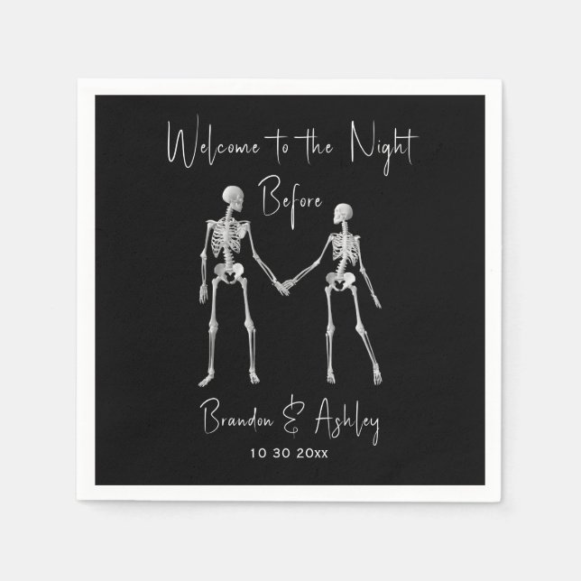 Serviette En Papier La Nuit Avant Le Dîner De Répétition Serviettes No (Devant)