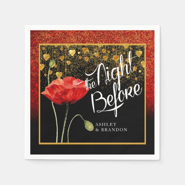 Serviette En Papier La Nuit Avant Les Serviettes (Devant)