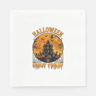 Serviette En Papier La nuit d'Halloween aujourd'hui Manoir hanté Citro