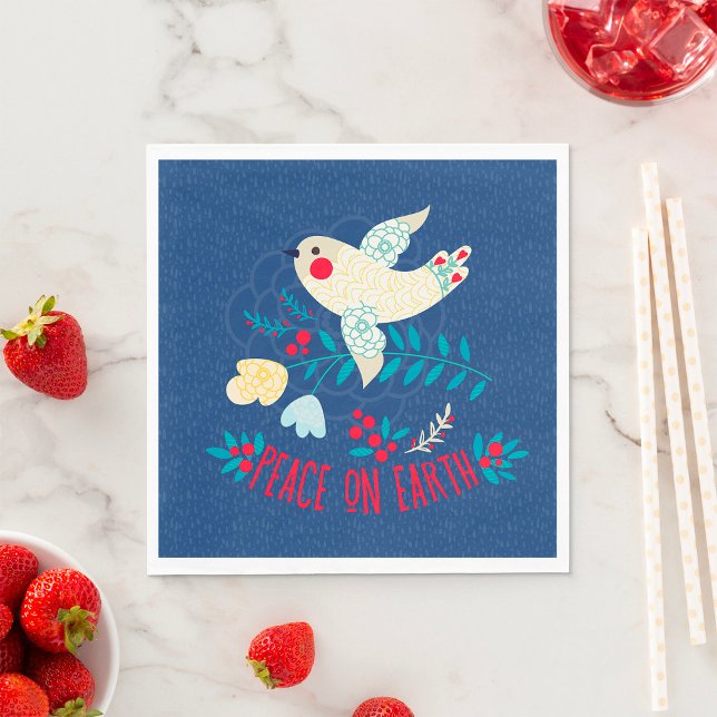 Serviette En Papier La Paix Sur Terre (Créateur téléchargé)