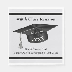 Serviette En Papier La partie personnalisée de la Réunion de classe