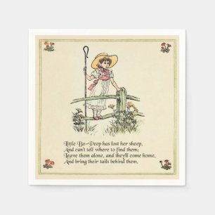Serviette En Papier La petite Bo-Peep : Classique Kate Greenaway Nurse