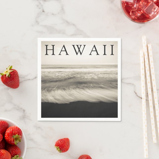 Serviette En Papier La plage de Big Island Hawaï (En situation)