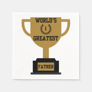 Serviette En Papier La plus grande Fête des pères du monde 3 Ply Napki