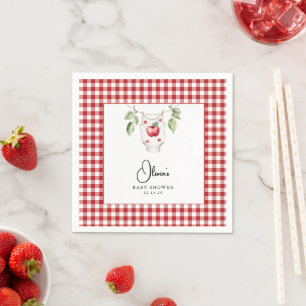 Serviette En Papier La pomme de notre Baby shower oculaire Cocktail Na