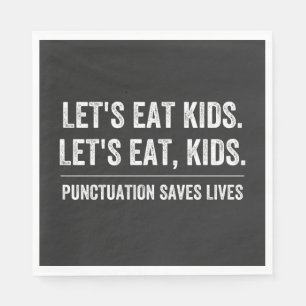 Serviette En Papier La ponctuation sauve des vies