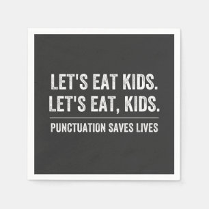 Serviette En Papier La ponctuation sauve des vies