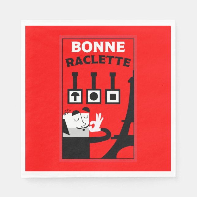 Serviette En Papier La Raclette (Devant)