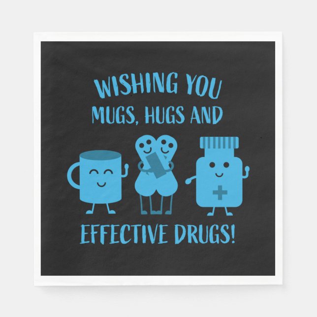 Serviette En Papier La reprise de la santé se porte bien bientôt (Devant)