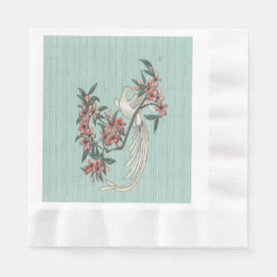 Serviette En Papier La romance de l'Aqua de la soie