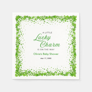 Serviette En Papier La Saint-Patrick Un Petit Charme Chanceux Baby Sho