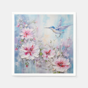 Serviette En Papier La série de conception de colibris 11