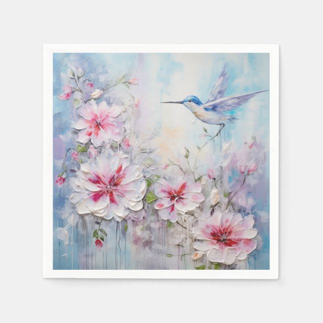 Serviette En Papier La série de conception de colibris 11 (Devant)