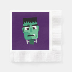 Serviette En Papier La tête du monstre Frankenstein