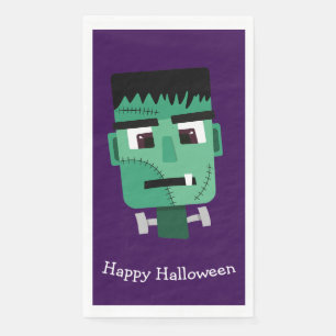 Serviette En Papier La tête du monstre Frankenstein