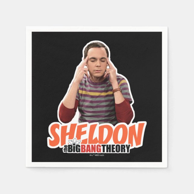 Serviette En Papier La théorie du Big Bang | Sheldon (Devant)