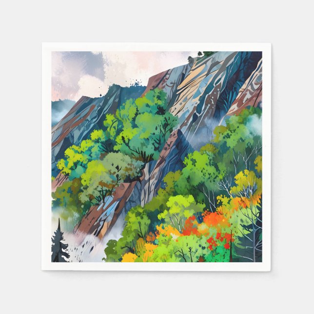 Serviette En Papier La toile de la nature (Devant)