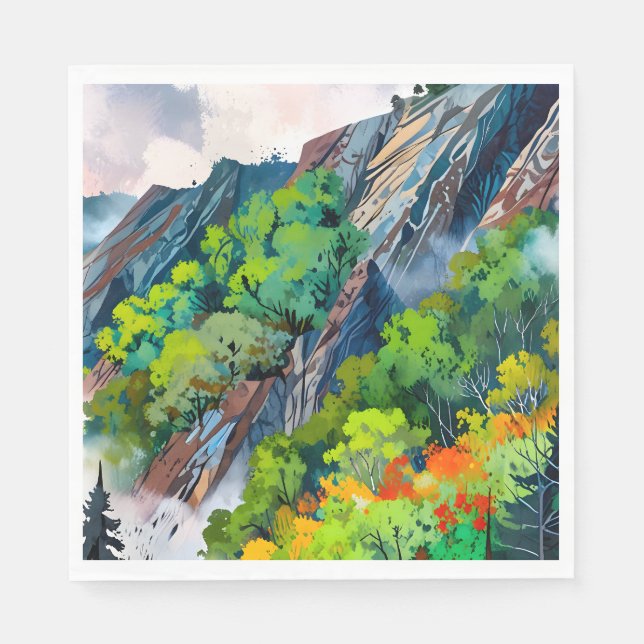 Serviette En Papier La toile de la nature (Devant)