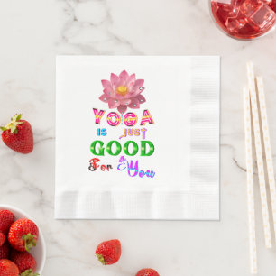 Serviette En Papier La vaisselle de yoga est juste bonne pour vous