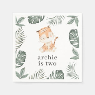 Serviette En Papier La verdure du tigre