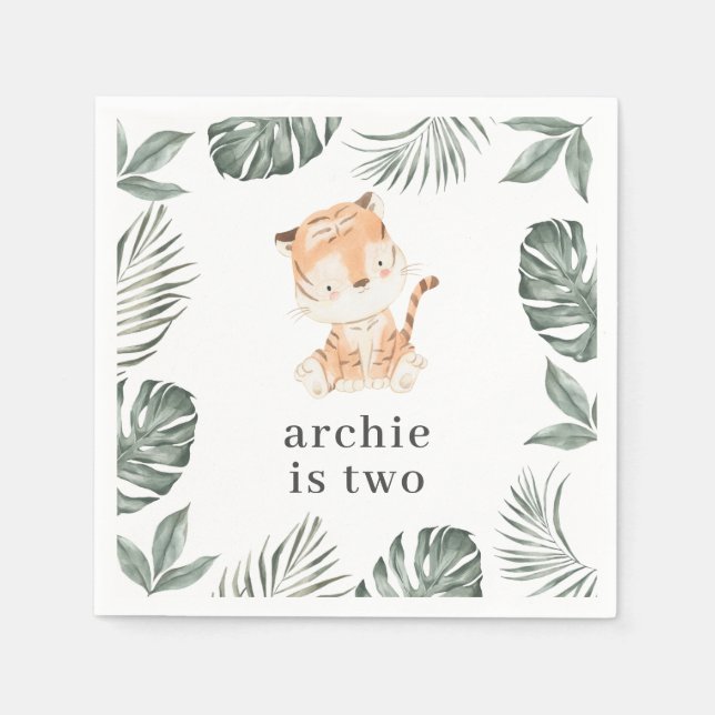 Serviette En Papier La verdure du tigre (Devant)