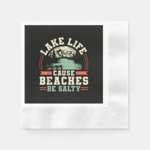 Serviette En Papier La vie dans les montagnes et les lacs fait que les