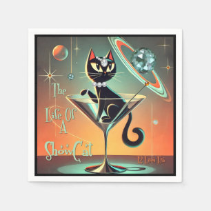 Serviette En Papier La Vie D'Un Chat De Femme De Chaussure