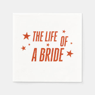 Serviette En Papier La Vie d'une Mariée – Nappe de Fête de Fiançailles