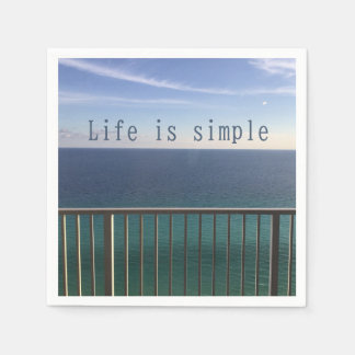 Serviette En Papier La vie est simple