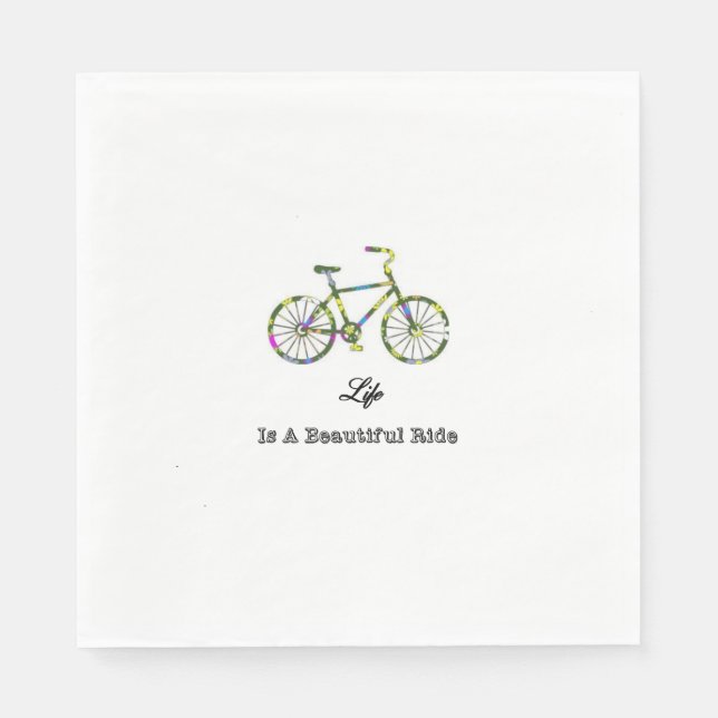 Serviette En Papier La Vie Est Une Belle Promenade (Devant)