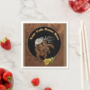 Serviette En Papier Laboratoire en latte de chocolat